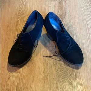 Black heeled booties